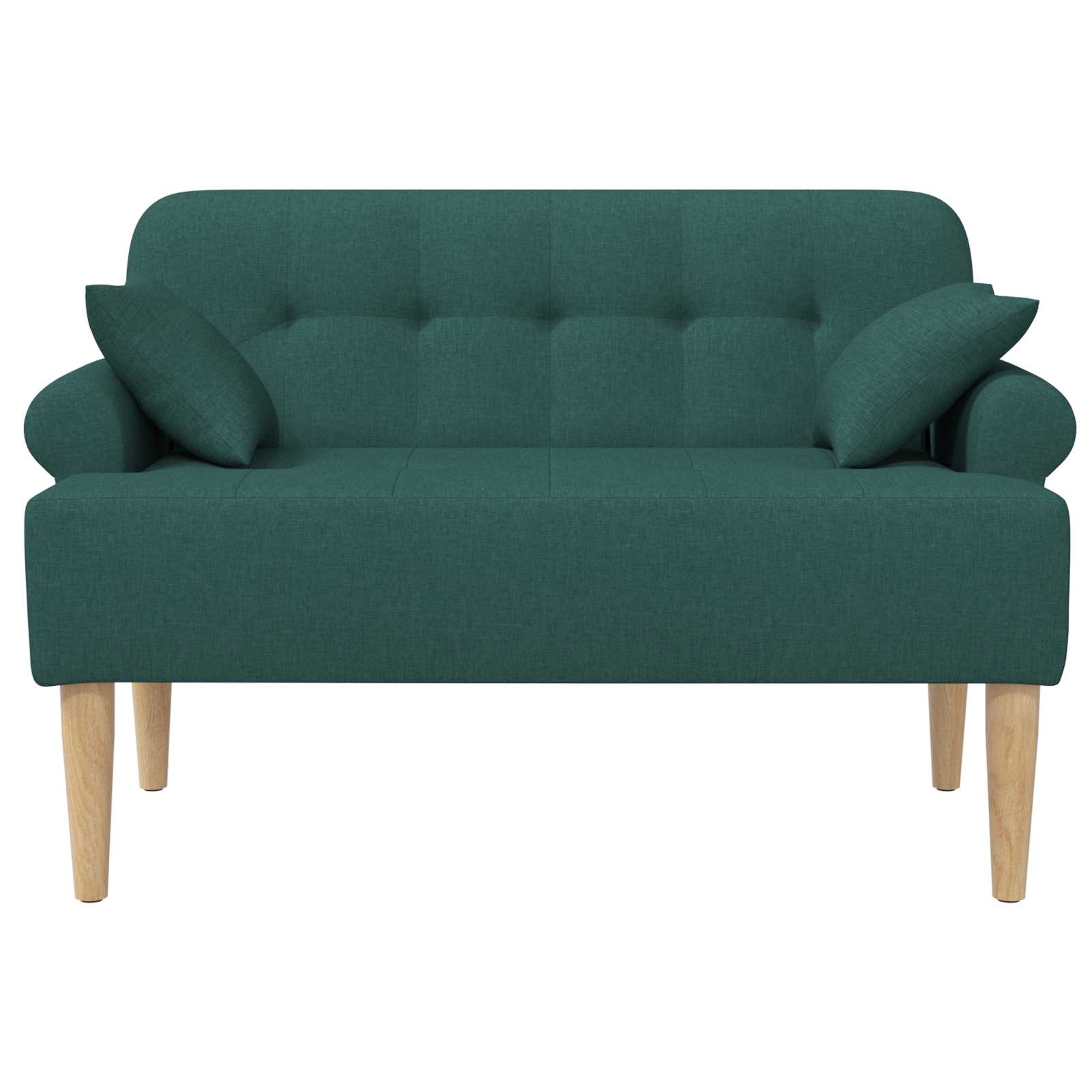Lænestol med knap tufting Mørkegrøn 120 x 65 x 79 cm Stof