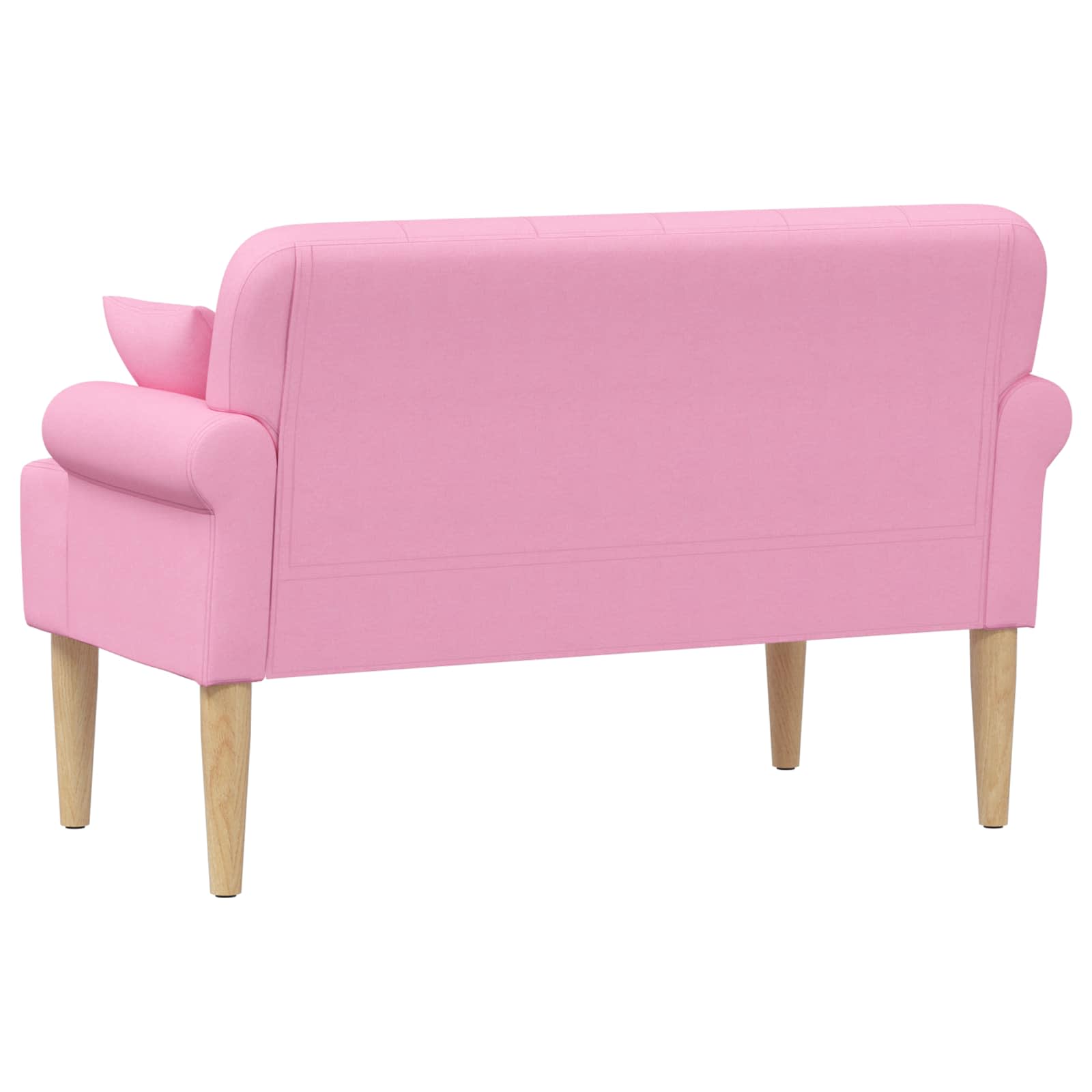 Lænestol med knap tufting Lyserød 120 x 65 x 79 cm Stof