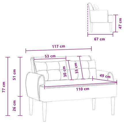 Lænestol med knap tufting Beige 117 x 67 x 77 cm Bouclé