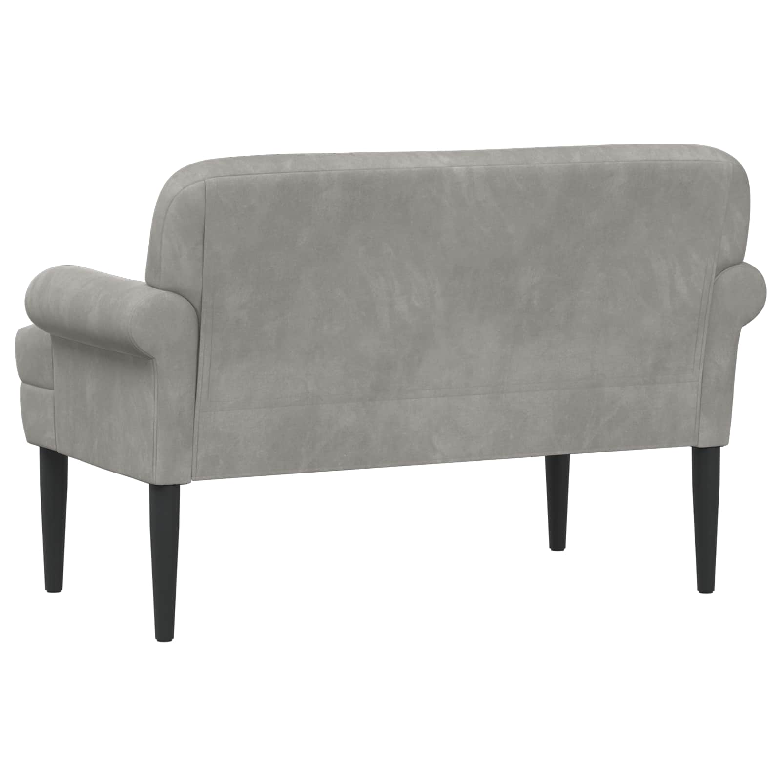 Lænestol med knap tufting Lysegrå 120 x 66 x 78 cm Velour (V)