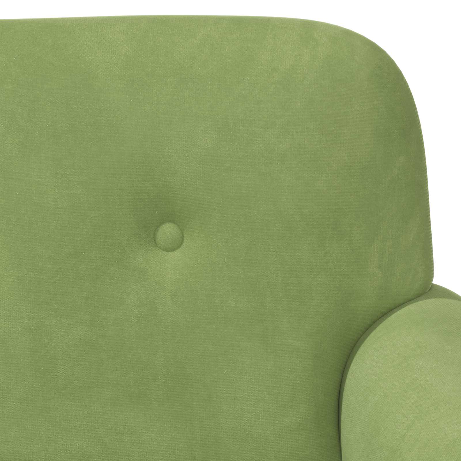 Lænestol med knap tufting Lys grøn 120 x 66 x 78 cm Velour (V)