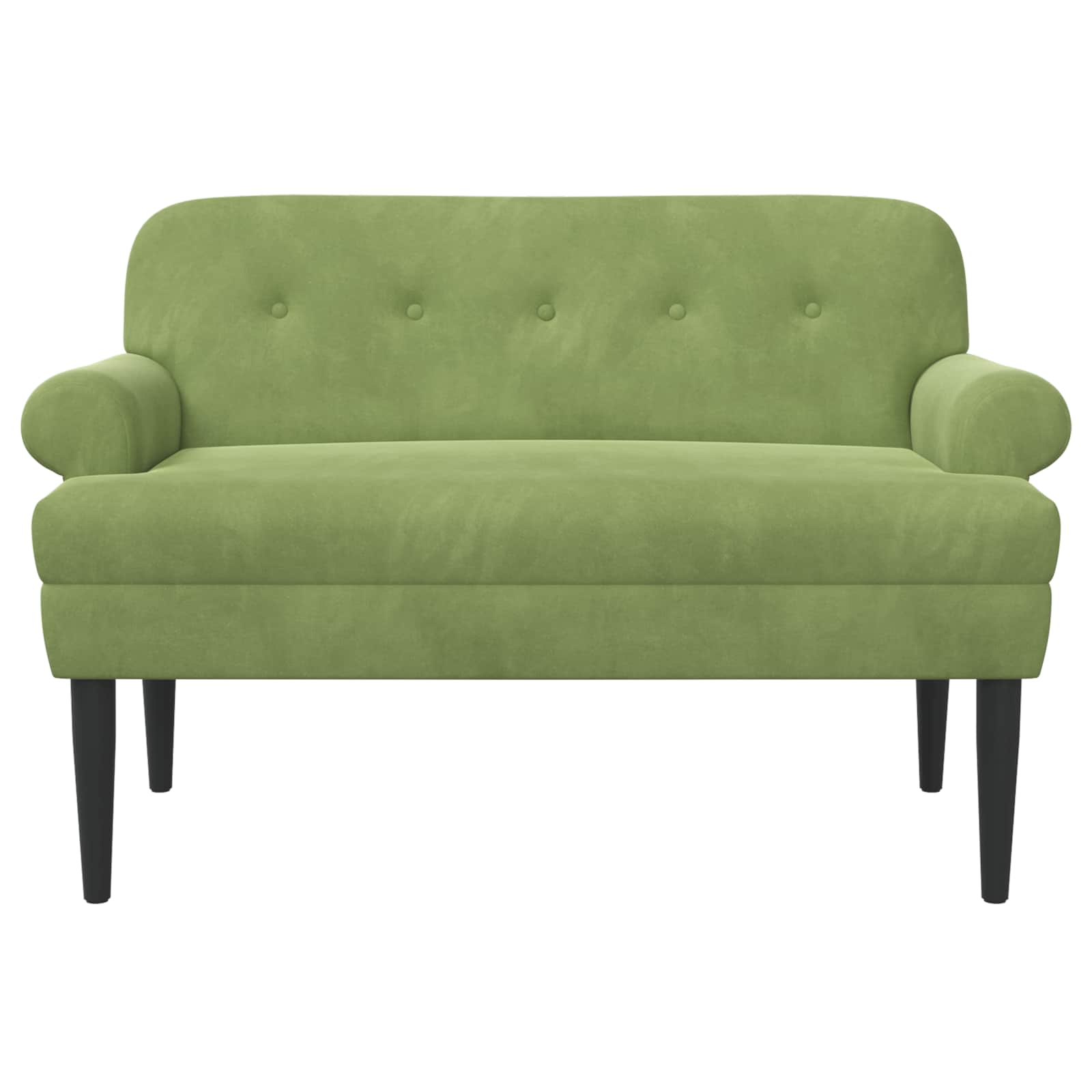 Lænestol med knap tufting Lys grøn 120 x 66 x 78 cm Velour (V)