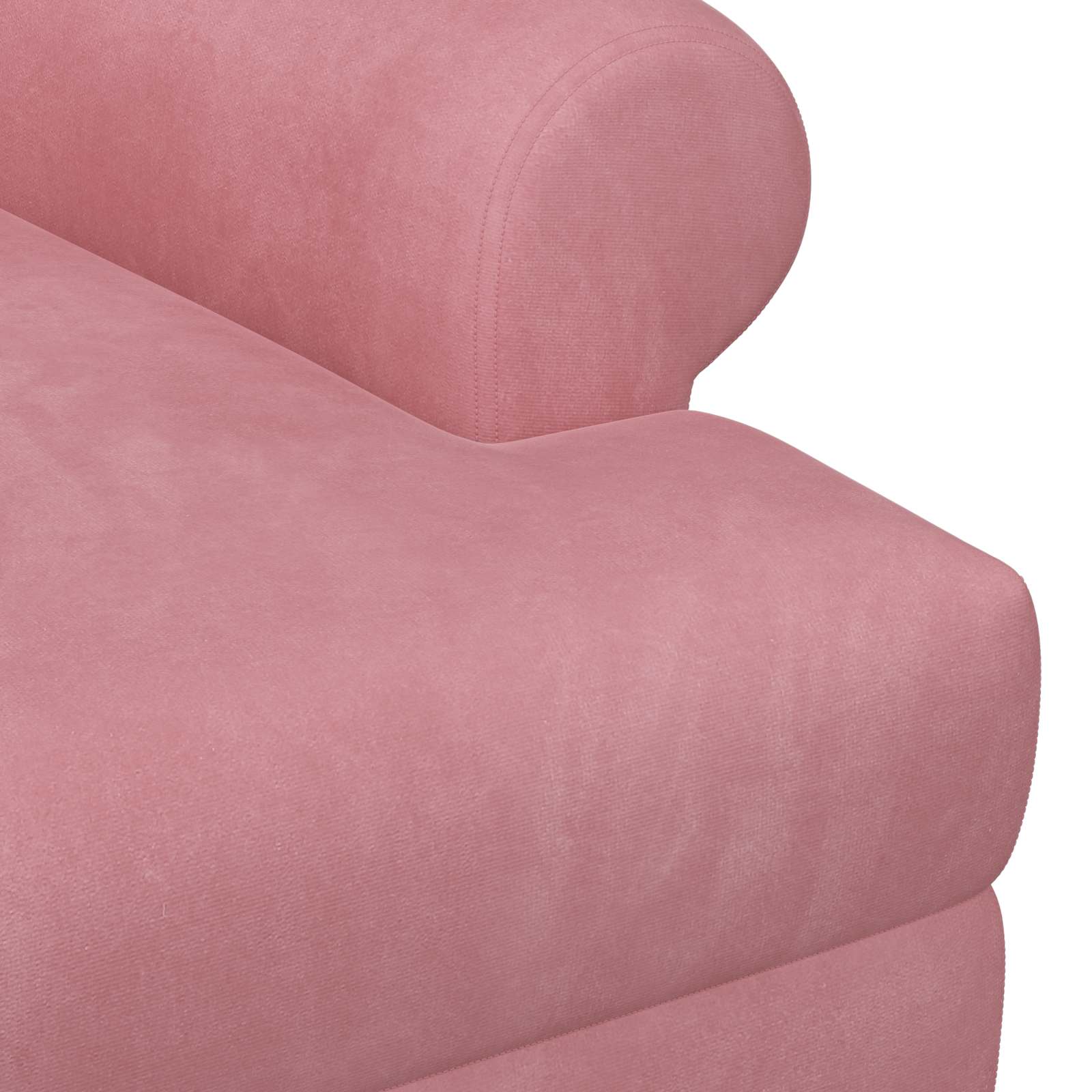 Lænestol med knap tufting Lyserød 120 x 66 x 78 cm Velour (V)