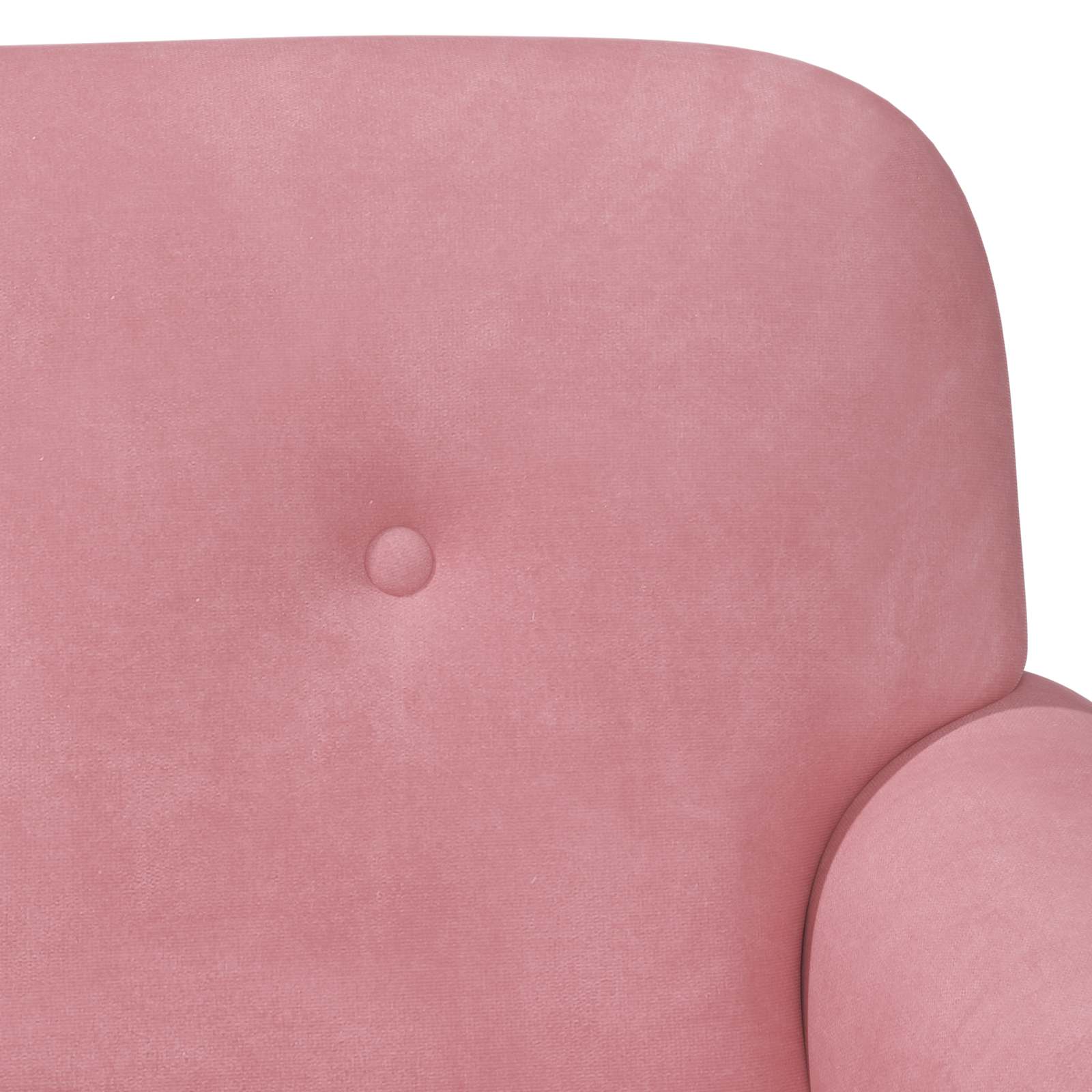 Lænestol med knap tufting Lyserød 120 x 66 x 78 cm Velour (V)