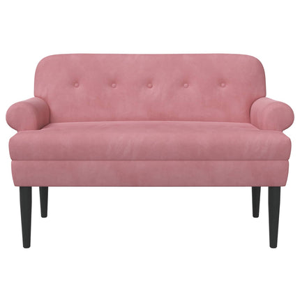 Lænestol med knap tufting Lyserød 120 x 66 x 78 cm Fløjl