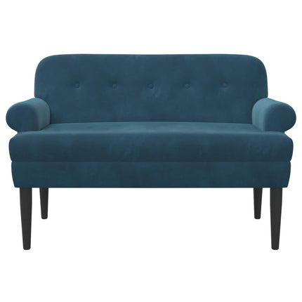 Lænestol med knap tufting Blå 120 x 66 x 78 cm Fløjl
