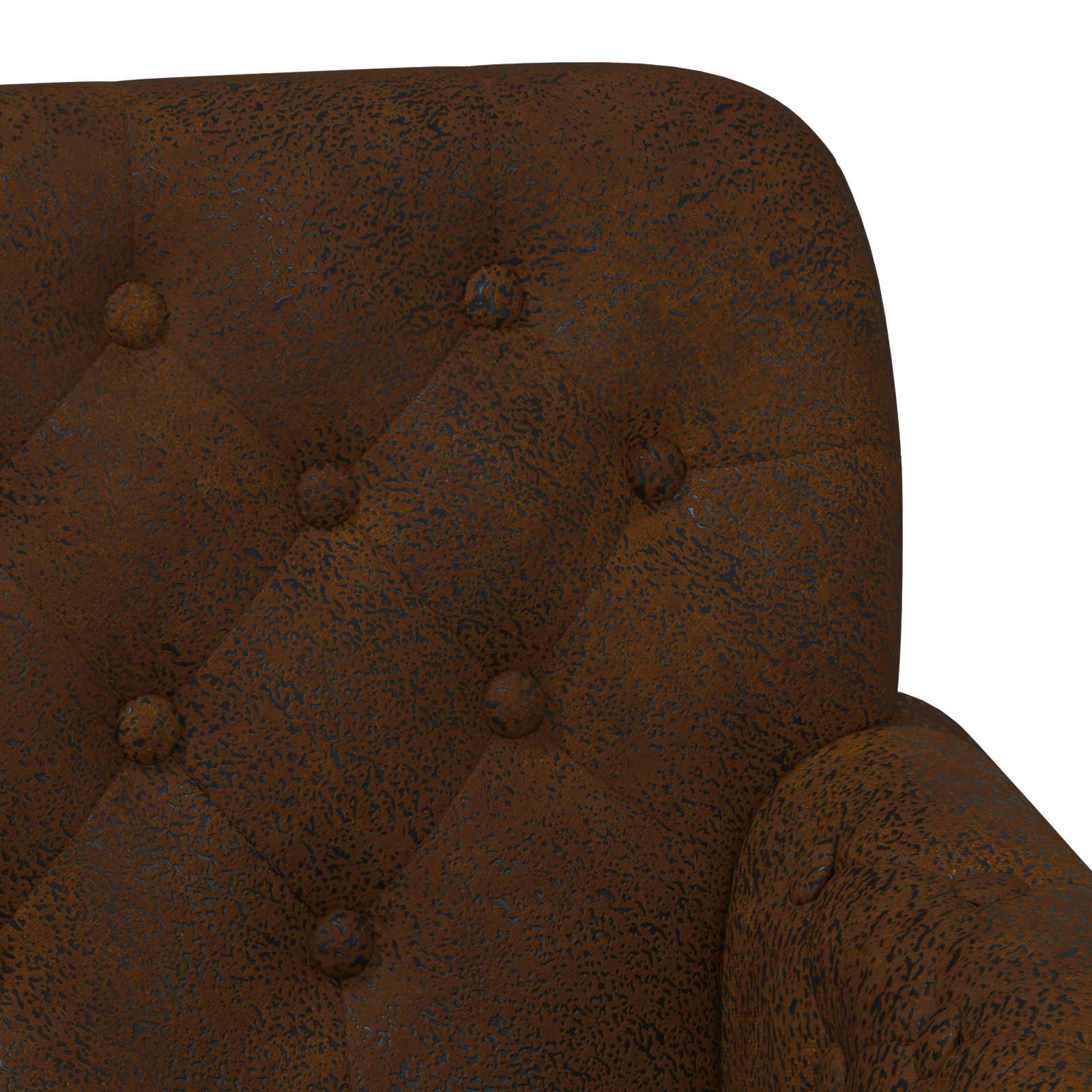 Lænestol med knap tufting Brun 120 x 65 x 78 cm
