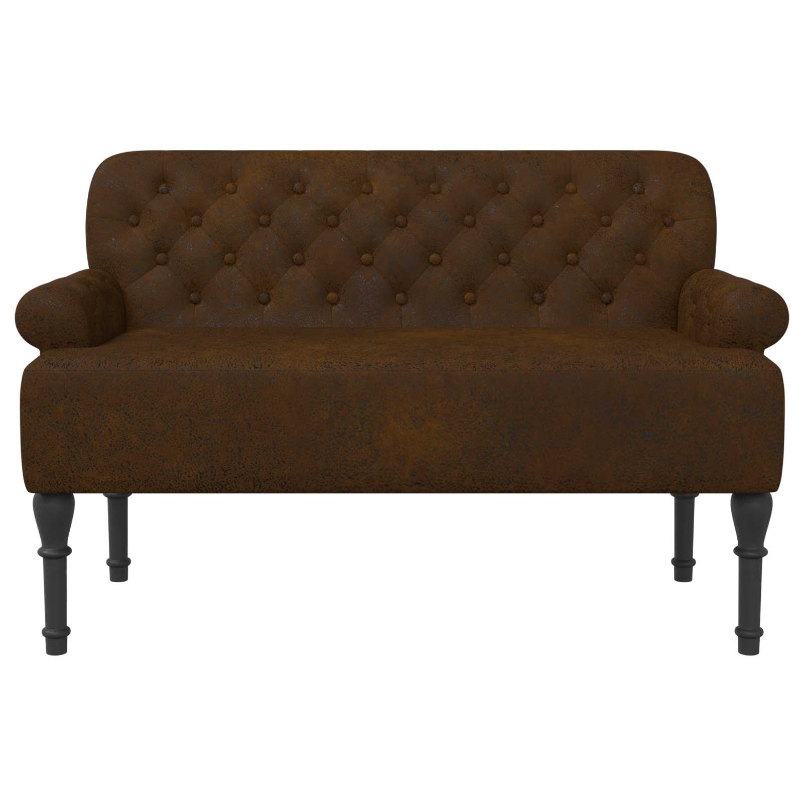 Lænestol med knap tufting Brun 120 x 65 x 78 cm
