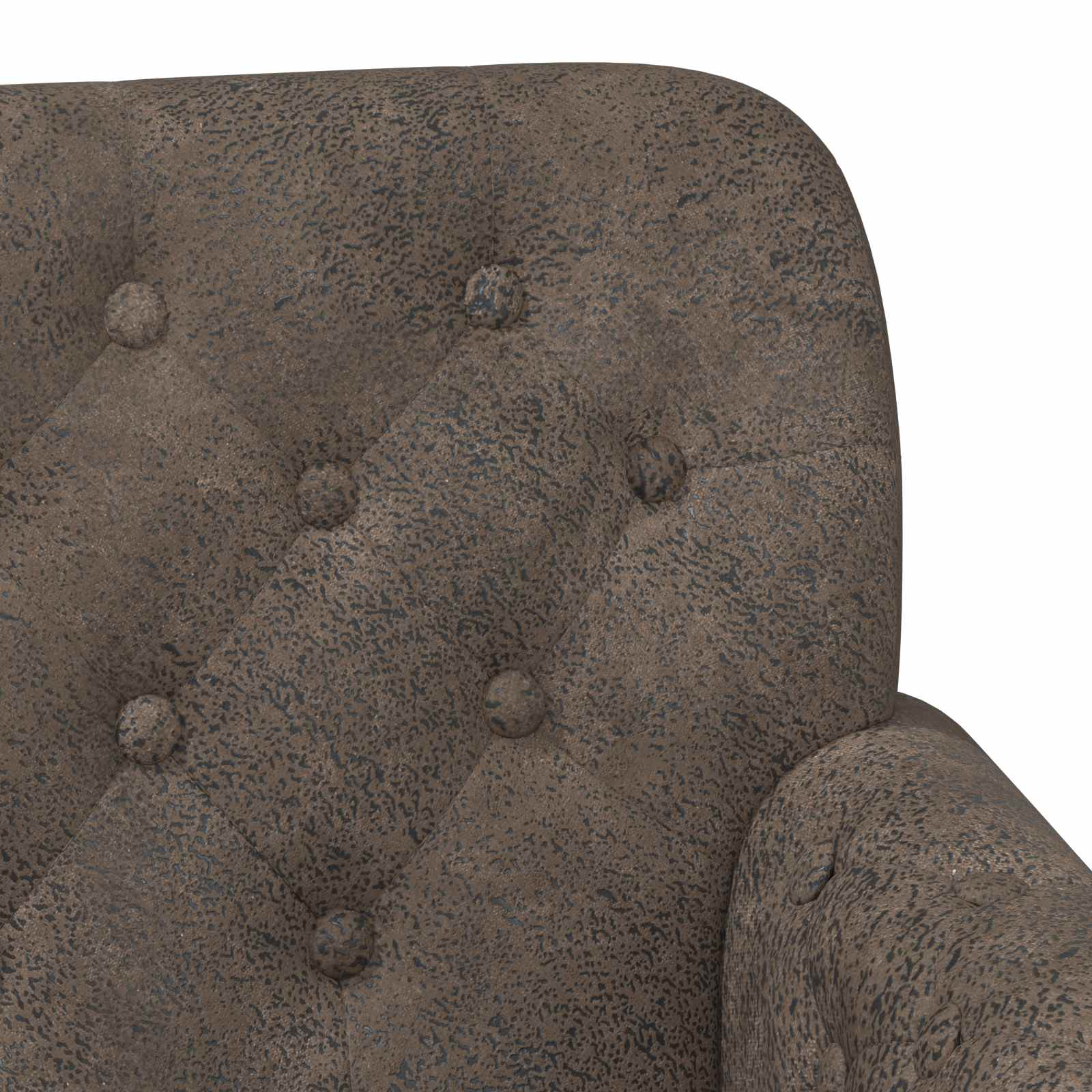 Lænestol med knap tufting Mørkegrå 120 x 65 x 78 cm