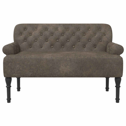 Lænestol med knap tufting Mørkegrå 120 x 65 x 78 cm