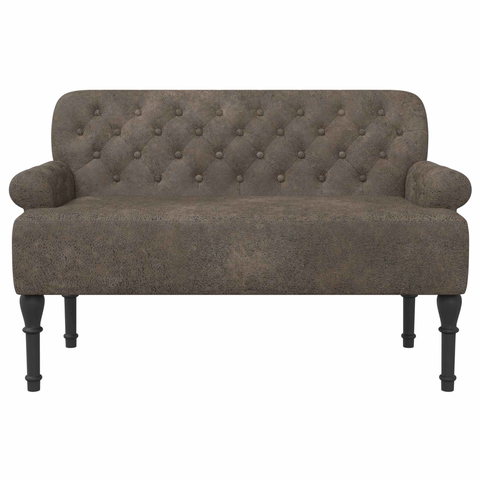 Lænestol med knap tufting Mørkegrå 120 x 65 x 78 cm