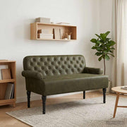 Lænestol med knap tufting Army Grøn 120 x 65 x 78 cm