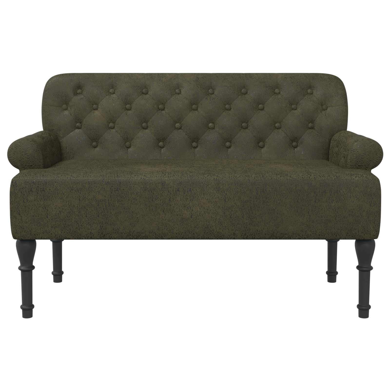 Lænestol med knap tufting Army Grøn 120 x 65 x 78 cm