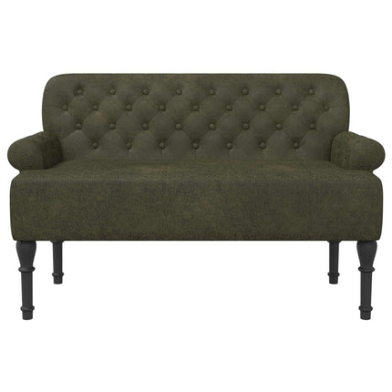 Lænestol med knap tufting Army Grøn 120 x 65 x 78 cm