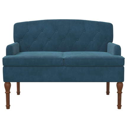 Lænestol med knap tufting Blå 111 x 65 x 79 cm Fløjl