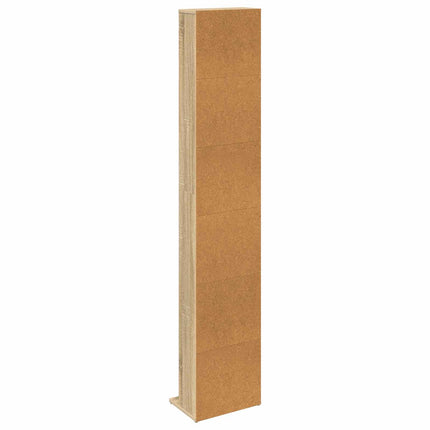 CD Skab Sonoma-eg 33 x 23,5 x 175 cm Konstrueret træ
