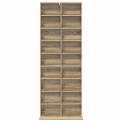 CD Skab Sonoma-eg 65 x 23,5 x 175 cm Konstrueret træ