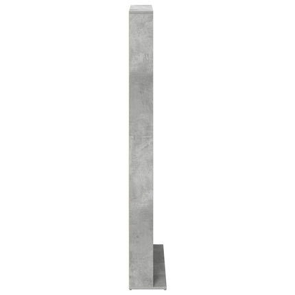 CD Skab Betongrå 65 x 23,5 x 175 cm Konstrueret træ