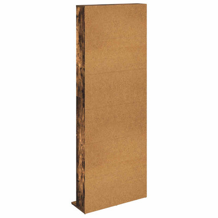CD Skab Røget eg 65 x 23,5 x 175 cm Konstrueret træ