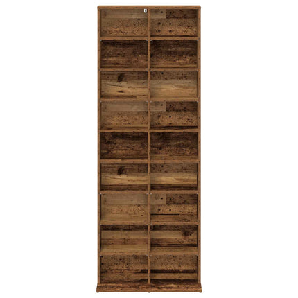 CD Skab Gammelt træ 65 x 23,5 x 175 cm Konstrueret træ