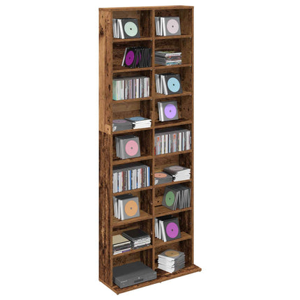 CD Skab Gammelt træ 65 x 23,5 x 175 cm Konstrueret træ