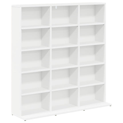 CD Skab Hvid 96 x 23,5 x 97,5 cm Konstrueret træ