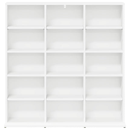 CD Skab Hvid 96 x 23,5 x 97,5 cm Konstrueret træ