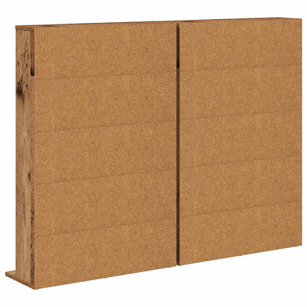 CD Skab 2 stk. Gammelt træ 65 x 23,5 x 97,5 cm Konstrueret træ
