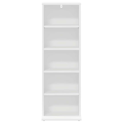 CD Skab Hvid 33 x 23,5 x 97,5 cm Konstrueret træ