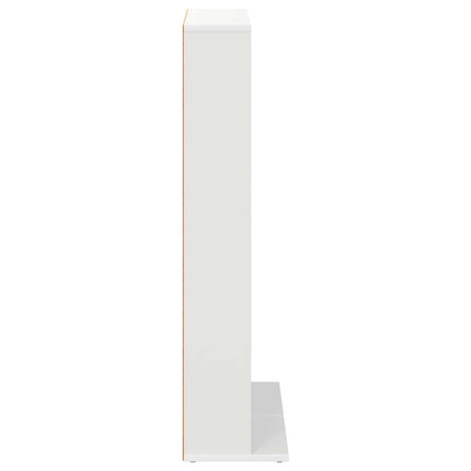 CD Skab 2 stk. Hvid 33 x 23,5 x 97,5 cm Konstrueret træ