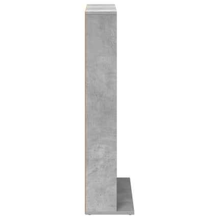 CD Skab 2 stk. Betongrå 33 x 23,5 x 97,5 cm Konstrueret træ