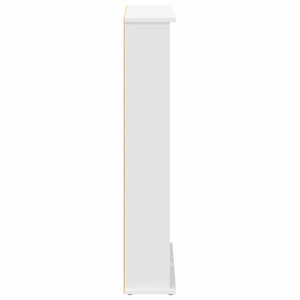 CD Skab Hvid 60 x 17 x 92 cm Konstrueret træ