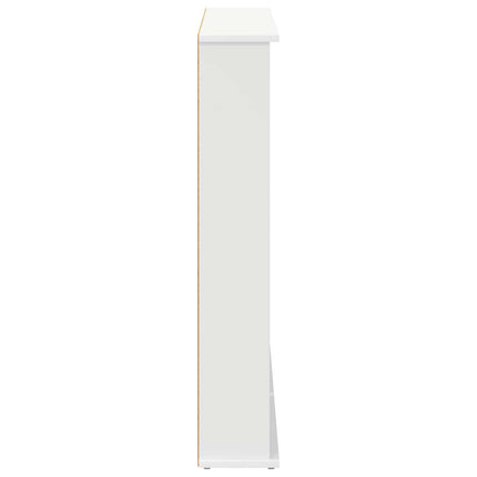 CD Skab 2 stk. Hvid 60 x 17 x 92 cm Konstrueret træ