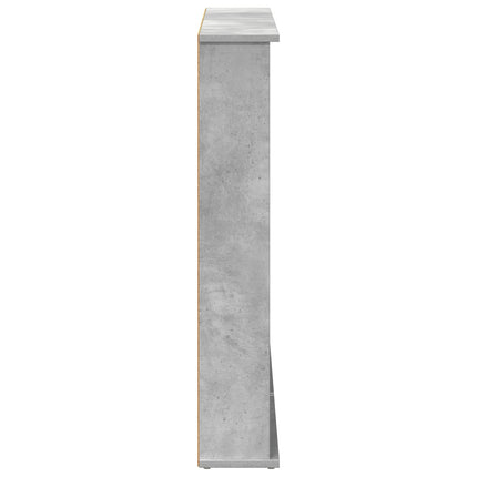 CD Skab 2 stk. Betongrå 60 x 17 x 92 cm Konstrueret træ