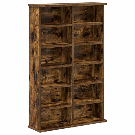 CD Skab Røget eg 60 x 17 x 92 cm Konstrueret træ