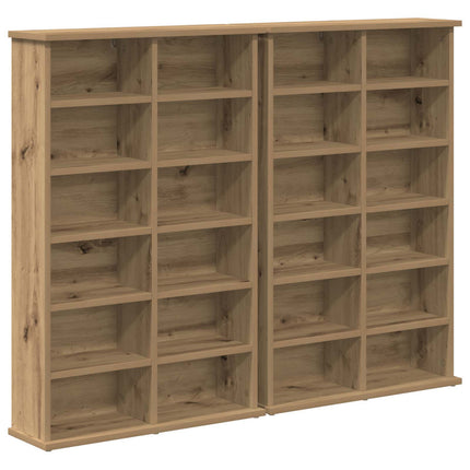 CD Skab 2 stk. Artisan-eg 60 x 17 x 92 cm Konstrueret træ