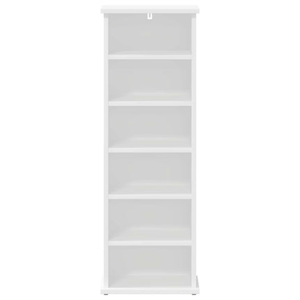 CD Skab Hvid 60 x 17 x 92 cm Konstrueret træ
