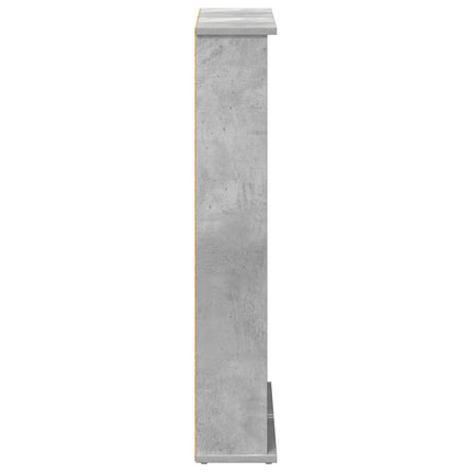 CD Skab 2 stk. Betongrå 60 x 17 x 92 cm Konstrueret træ