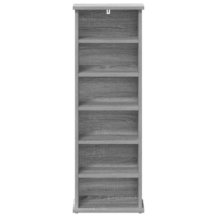 CD Skab Grå Sonoma 60 x 17 x 92 cm Konstrueret træ