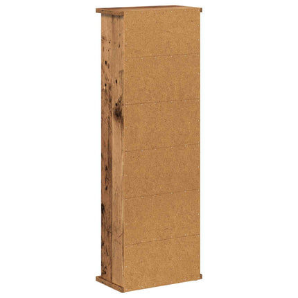 CD Skab Egetræ 60 x 17 x 92 cm Konstrueret træ