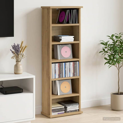 CD Skab Artisan-eg 60 x 17 x 92 cm Konstrueret træ