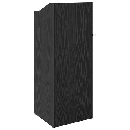 Pladeskab Sort eg 36 x 36 x 95,5 cm Konstrueret træ