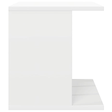 Opbevaring af vinylplader Hvid 42 x 33 x 36 cm Konstrueret træ
