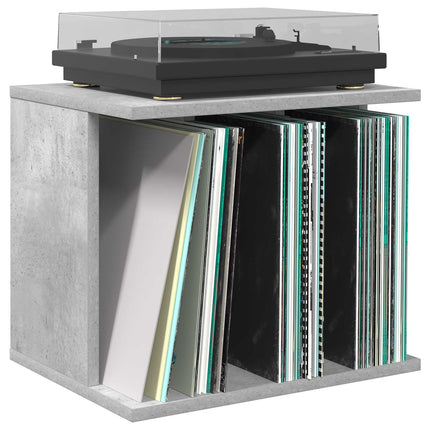 Opbevaring af vinylplader Betongrå 42 x 33 x 36 cm