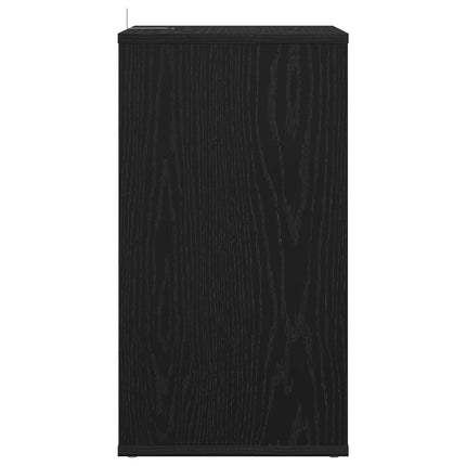 Pladeskab Sort eg 38 x 33 x 61 cm Konstrueret træ