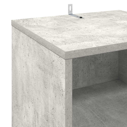Pladeskab Betongrå 38 x 33 x 61 cm Konstrueret træ