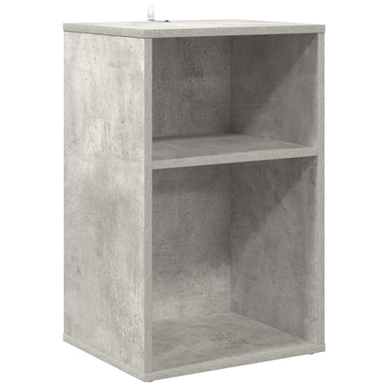 Pladeskab Betongrå 38 x 33 x 61 cm Konstrueret træ