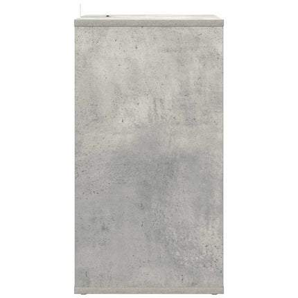 Pladeskab Betongrå 38 x 33 x 61 cm Konstrueret træ