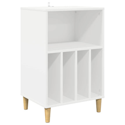 Pladespiller Stativ Hvid 47 x 39,5 x 74,5 cm Konstrueret træ