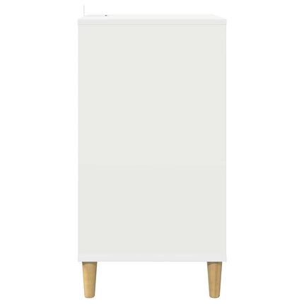 Pladespiller Stativ Hvid 47 x 39,5 x 74,5 cm Konstrueret træ